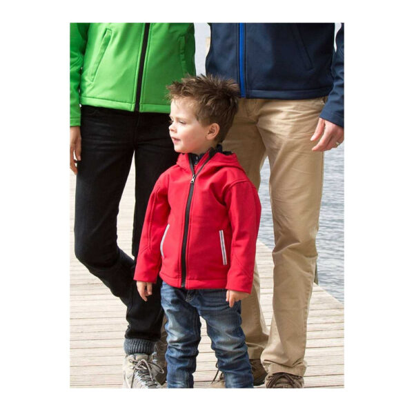 Softshell Zip a Contrasto Cappuccio - Bambino