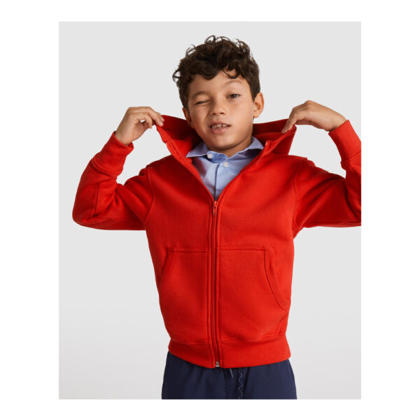 Felpa Basic Zip e Cappuccio - Bambino